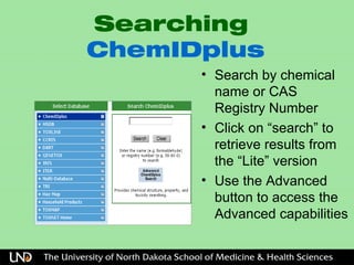 Chemidplus Chemistry Resources Science Teachers | PPT