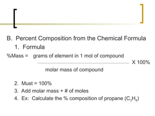 Chemistry 10.3 notes (Percent Composition).ppt