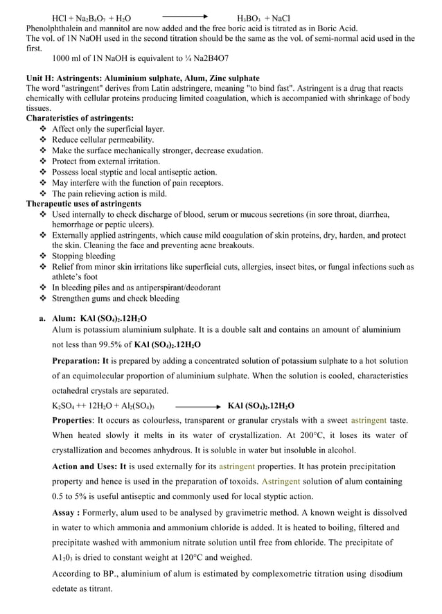 Pharmaceutical Chemistry notes PDF