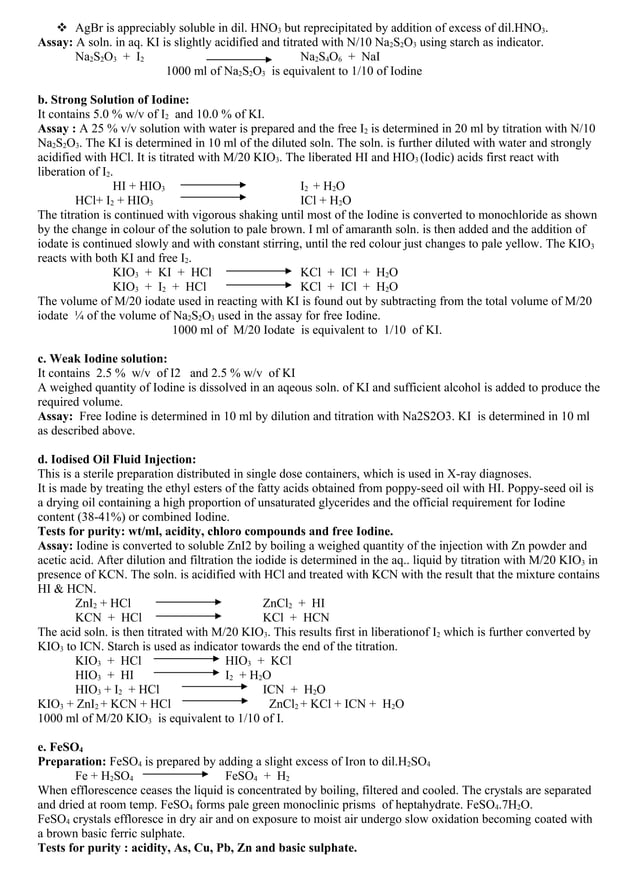Pharmaceutical Chemistry notes PDF