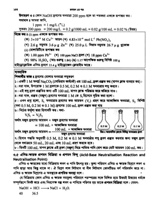 ~J~ft•
~14Ri- ··~ ~ ~ '1t4t'1
) 1·~1 M ~ Na2COJ (()11Ni4Uil~)•dR lOOmL~~'R (~~ ~ ~ ~) I
~ 1'00~, ~~ 1 M~0.5 M,0.2M ~O.lM .q-.ai.laUfl~~ 1
'-' I ~· ~ ~ ~ "9tiU ~ft; .lOOmL 11!~ ~ ~'iiftl~ ~I
8 1'00~, ~ (~)~~ 1 MC. S1~~·'ffWtf I
C? I ~~ ieP.t ~, S1 1MillaJFI ~ ~ ~ (V1) ${Ct···~ Gil4t~ ~, S2 'Rfiitt
(~ 0.5 M, 0.2M '6 0.1 ~) ~ 100mL ~ ~ -.ilt,....,..·ltt1J.. •....,_··-.--------...-------,
~I~~'~ fi:"fl~$~ t .rl-
V1S1 = V2S2
-~~·~x~.~·~= lOOmL x Gtl41fiff~
~.. ~~ .. lOOmL xt11t•l~~
Olt~l,..,1'1ffQ""'leTN"""l'N~-,= 1(1ff~~ ... .....IPl't
C 1~ ~>Gl~lm 0.5 M, 0.2 M '<3 0.1 M 'il'iilbilt ~ ~ ~ ~ ~ ~·~
~~iCllilk:il 50mL, 20mL ~~ 10mL~·CRN~1
lr I ~ 100riiL~~ ~ ~- !f"t ('"f5f)·r.a.9ftfR 9ftfif. ~ CRi 01tlJ ~ 100mL <A I
"·<t ~-"ftff ~ RfdHI -e ~~(Acid-Base Neutralisation_Reaction and
Neutralisation Point)
~~ '<3 'iqil'SIC4t 11t~ MffiRl41 ~ '<3 9l1f.f ~9fjf "'11 lWfJ ~ ~~ '<3 "'fifff ~ ~ '6
9l1f.f .~ ~ ~ ~ 'i{f I ~ ~ ~ ~ ~ ~ fi11Giil>t c41iifD'R'<3 ~ 9fRtct"~ ~ ~ I
~m-e-..tt4~~~ "l<t'(IC4~~~1
~ Pfffile41141 ~ ~m -e "'fitff ~ 91fia,icct 9ft""1cH ~ ~ ~ ~ hm ~
>i°"!'fflC9f ~ '4Cif ~~t. f.Rtt9f111i ~ ~ '<3 ~ ~ "'1~ lf-l1Pf~ ~ I ~-
NaOH + HCI ~ NaCl + H20.
40 36.5
... (i) ppm~ 'ti~~-
(~) 3x10-4 M Cu2+· ~ (~) 4.83x10-4 mol L-1 Pb(N03)2
('1) ~.6 g ~ 3.6 µ g Zn2• (~) 25.0 µ L ~~ 26.7 µg ~
<H> c111wt1fimc!S 11i9f'lft ~
(•) 1.00 ppm Pb2+ (~) lOOppmNaCl~(tt) 18 ppm Ca2+
(11) 98% H2S04 (~i fi"l 1.84) (•) 1.17 etlt"'t~ •~'Rfiitt 100 g
'll...Ulil<JPIR4 ~?Jw ~ 33.4 g l(l...(ljlC9M (JISttl..S ~I
•'Tli(t'1 ~ I ~ NaOH ~ ~ 200 ppm~ !l ~ ~~ ~~ ~ 1
~I~~'
1 ppm = 1 mg/L (w/v)
~~ 200 ppm =200 mg/L =0.2 g/1000 mL =0.02 g/100 mL = 0.02 % (~)
 