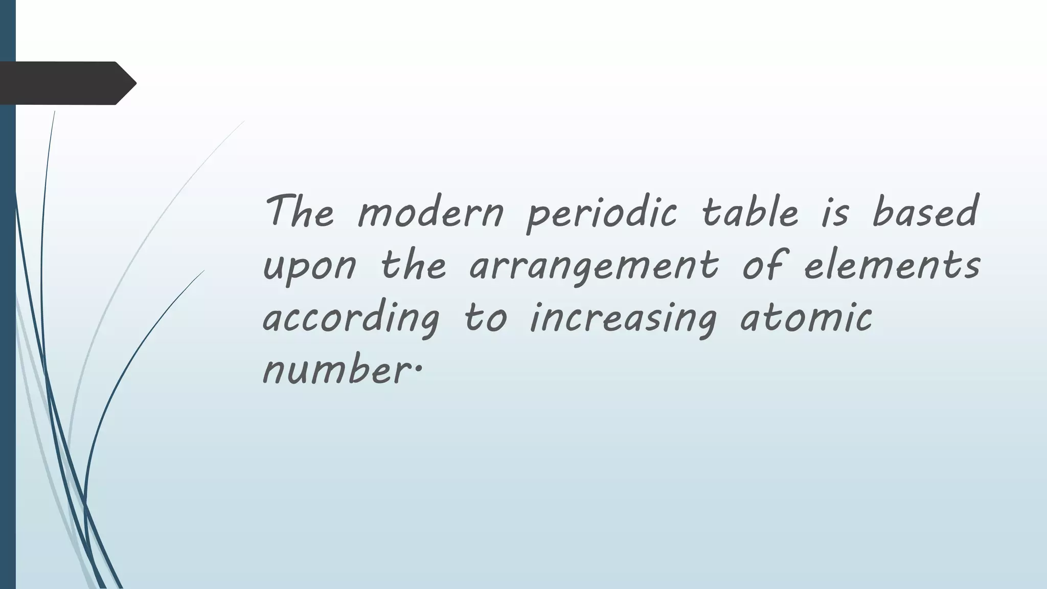 periodic law and modren periodic table | PPTX