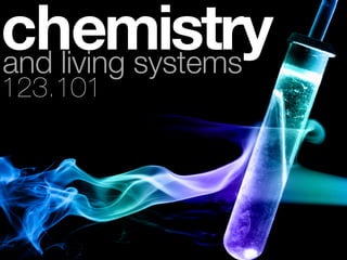 chemistry
and living systems
123.101
 