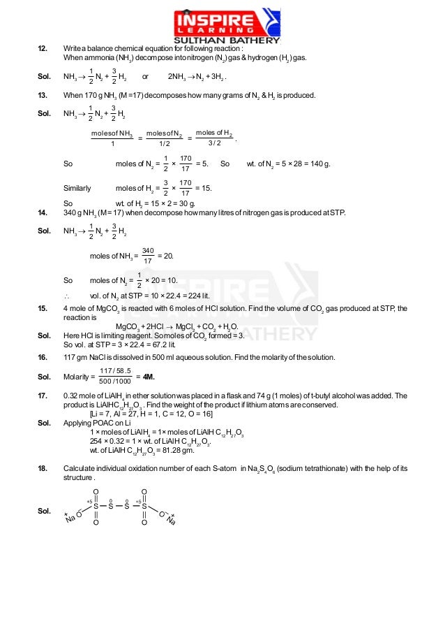Worksheets 1000 Unbalanced Chemical Equation chemistry basics 28 12 write a balance chemical equation