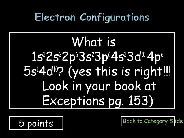 jeopardy configuration game electron 4 game Chemistry reveiw jeopardy chapter