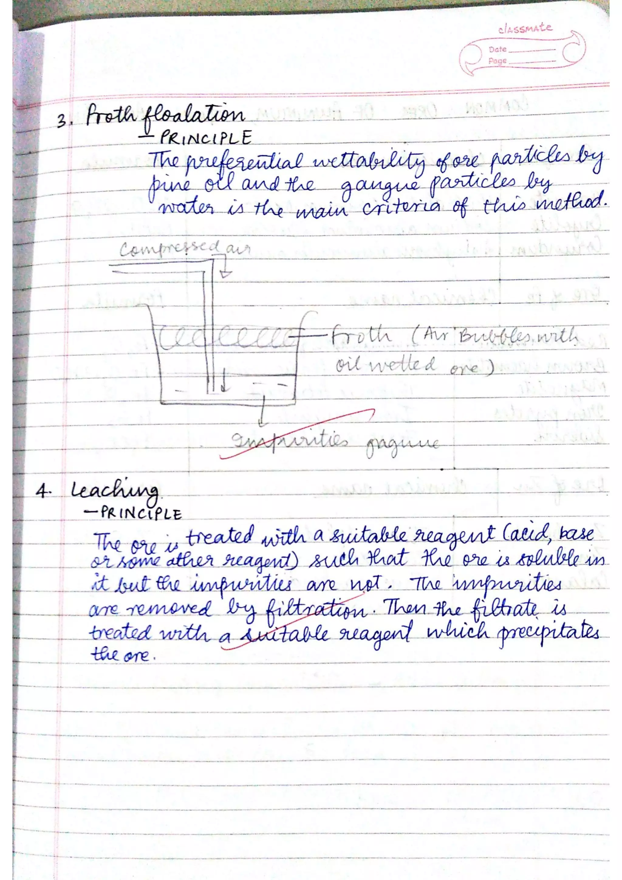 ICSE Chemistry Class X Handwritten Notes