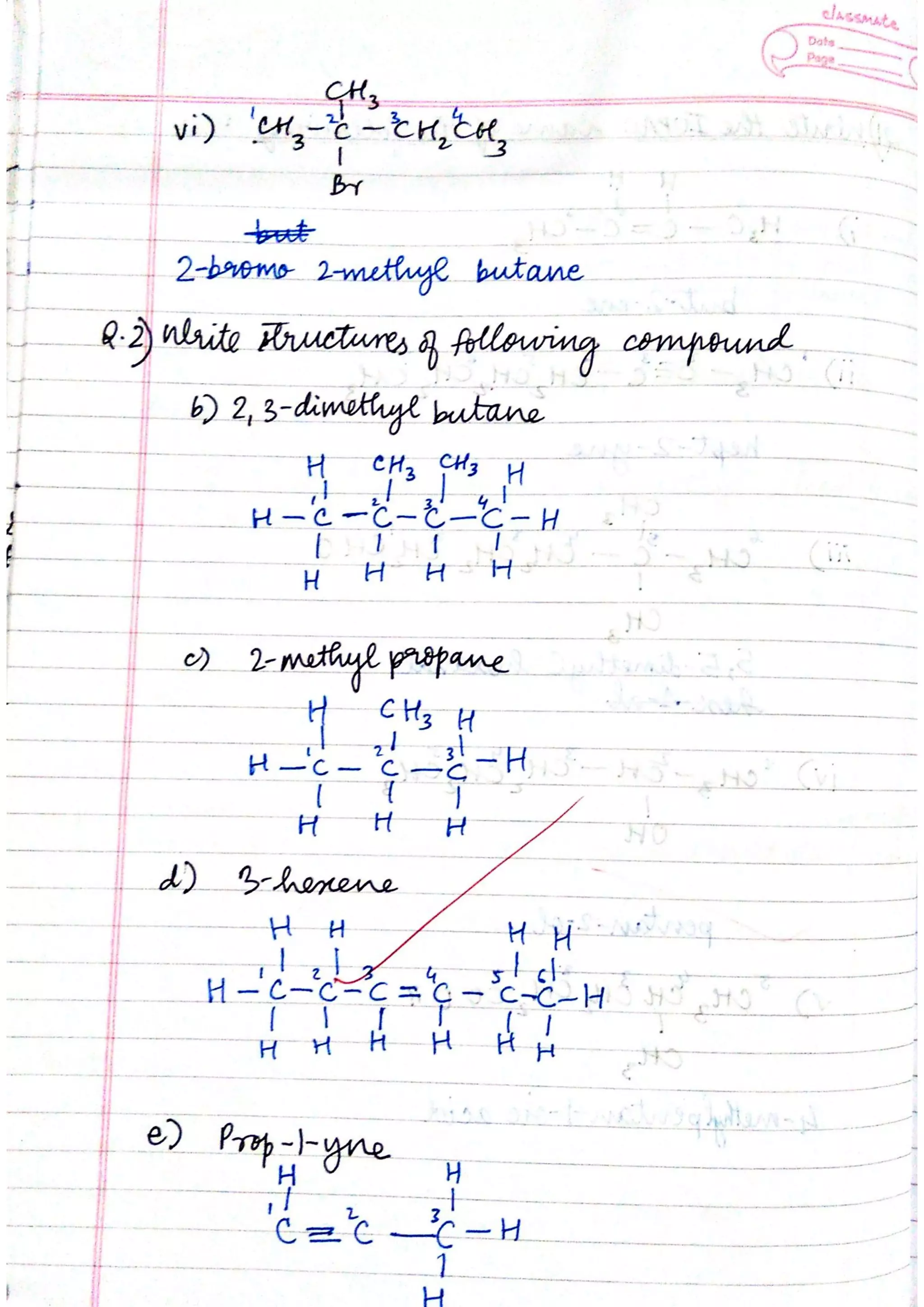 ICSE Chemistry Class X Handwritten Notes