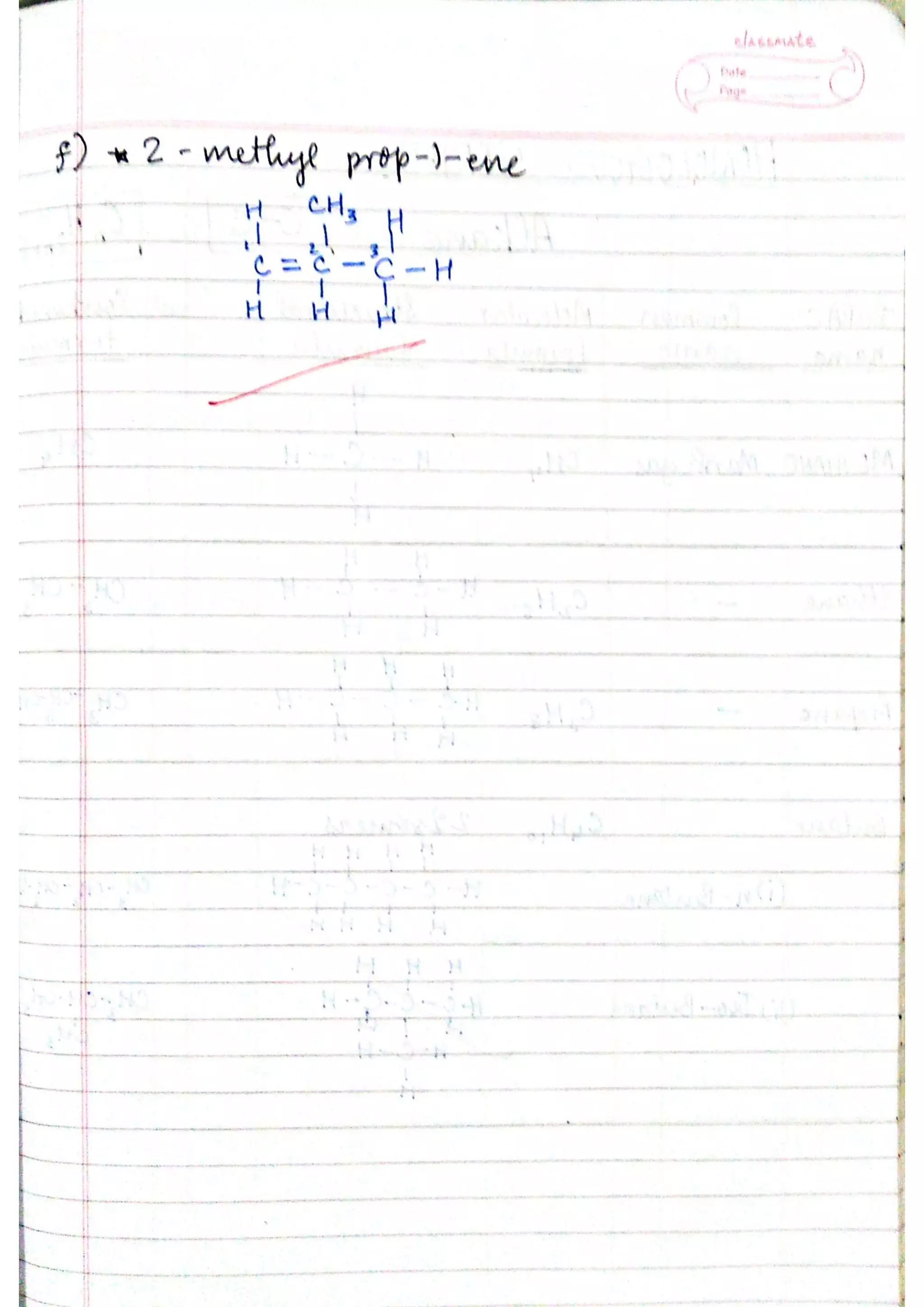 ICSE Chemistry Class X Handwritten Notes