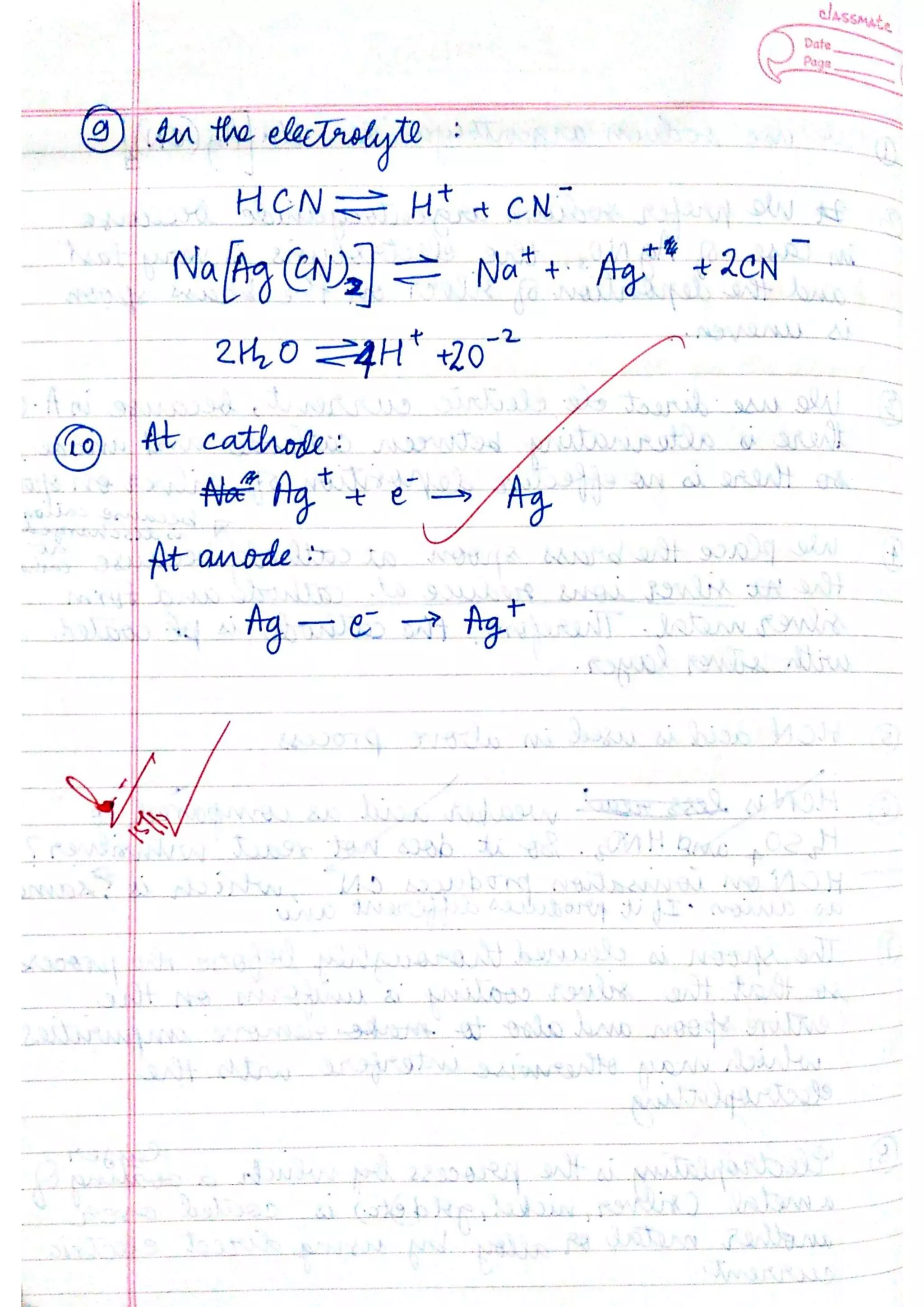 ICSE Chemistry Class X Handwritten Notes
