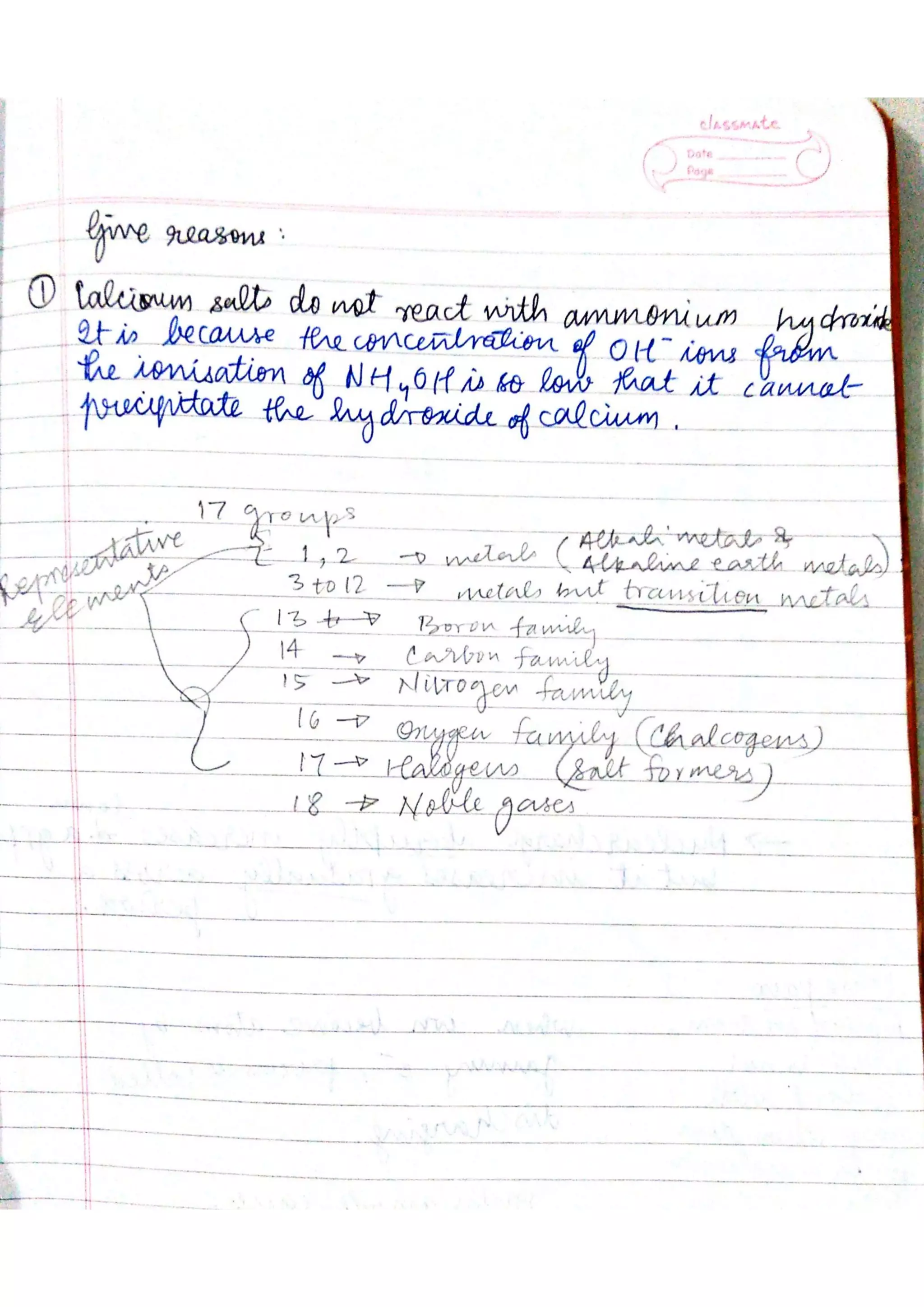 ICSE Chemistry Class X Handwritten Notes