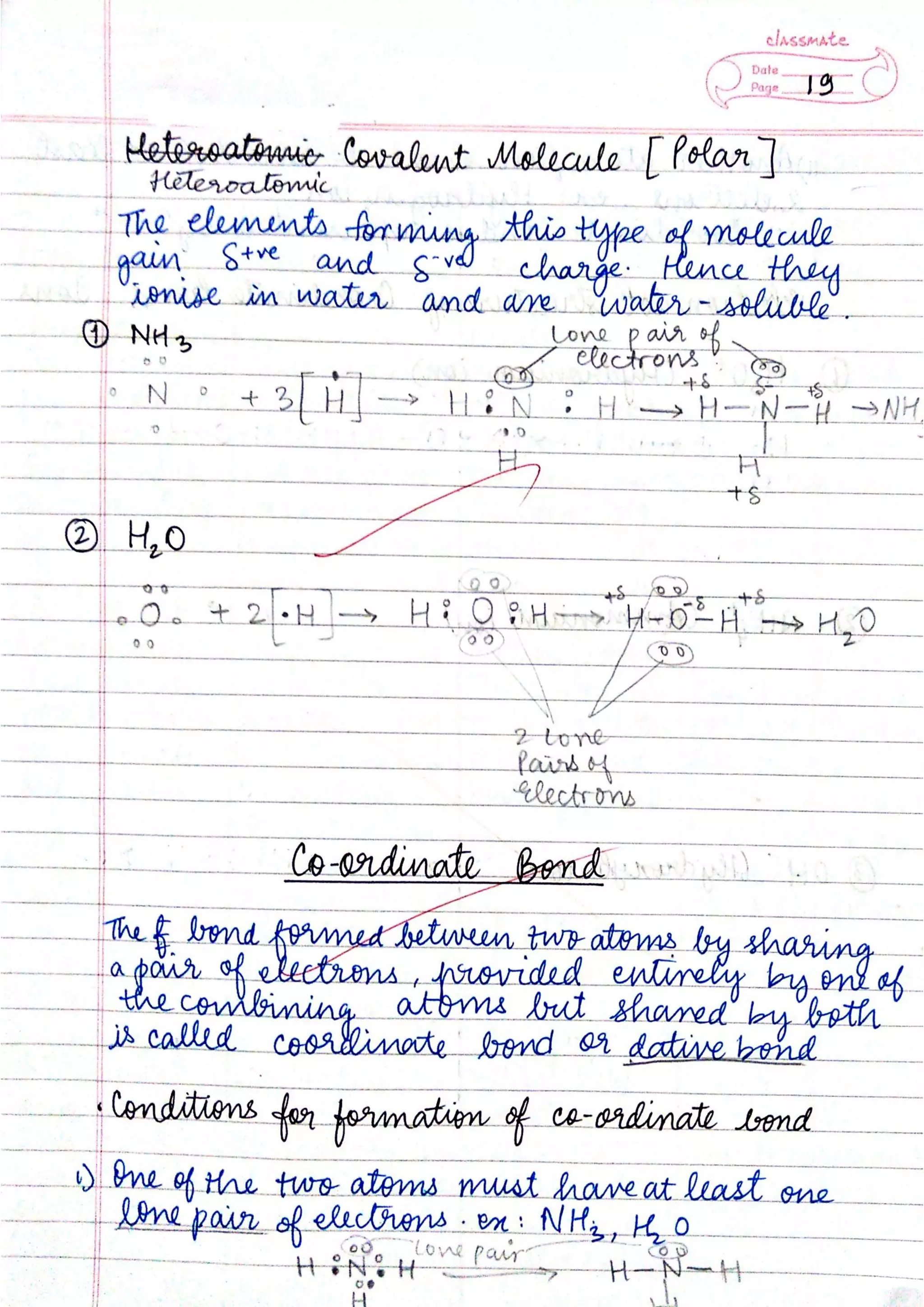 ICSE Chemistry Class X Handwritten Notes