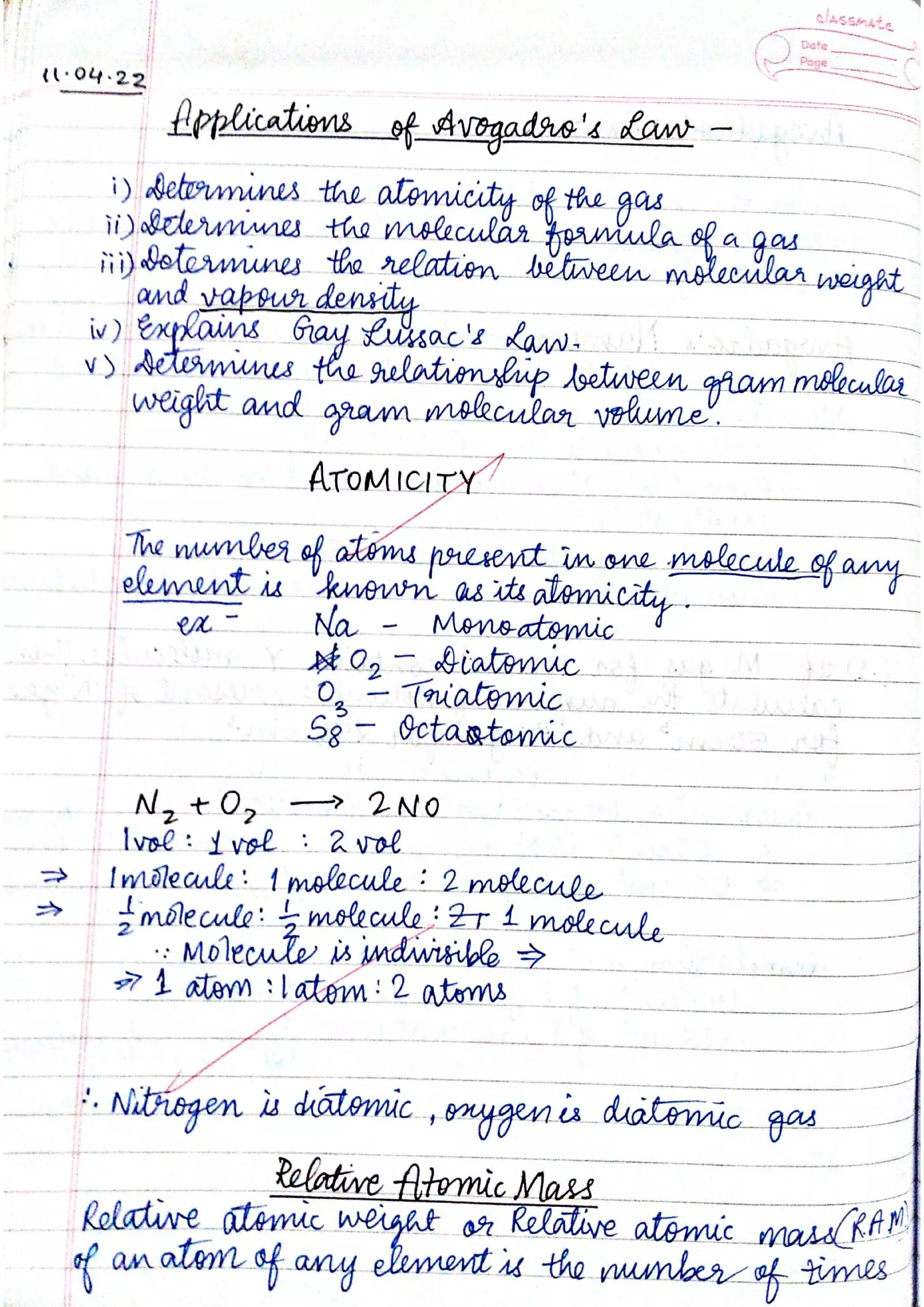 ICSE Chemistry Class X Handwritten Notes