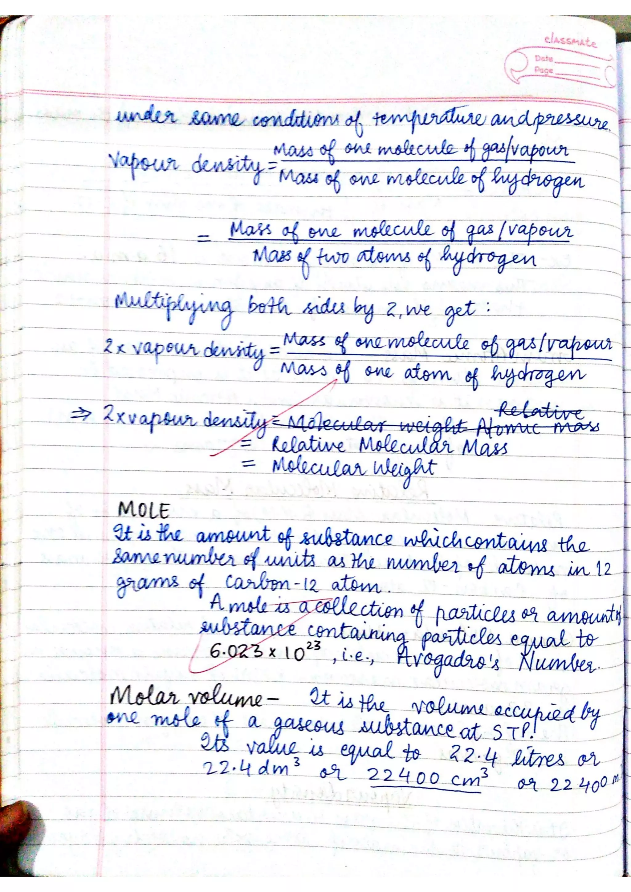 ICSE Chemistry Class X Handwritten Notes