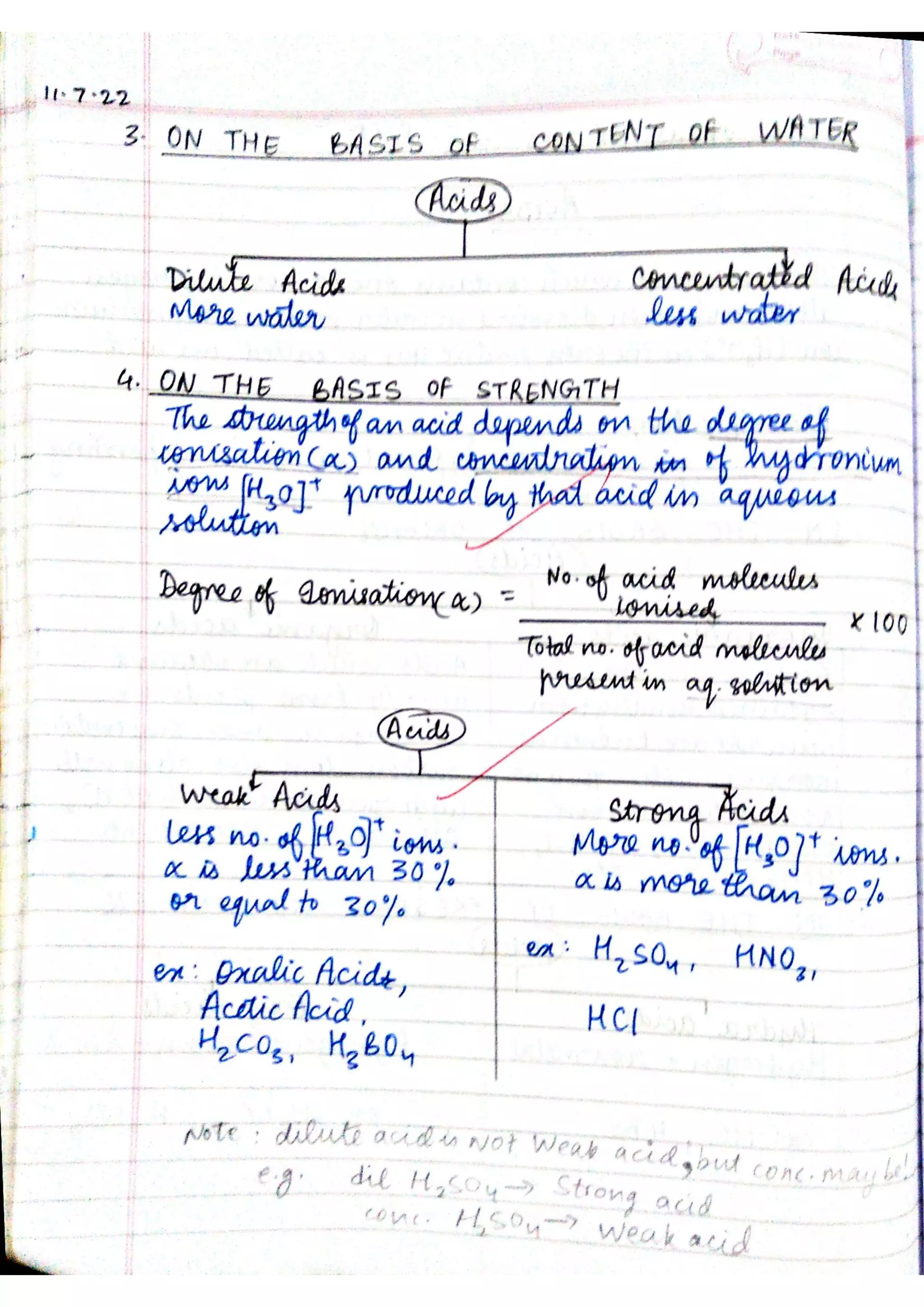 ICSE Chemistry Class X Handwritten Notes