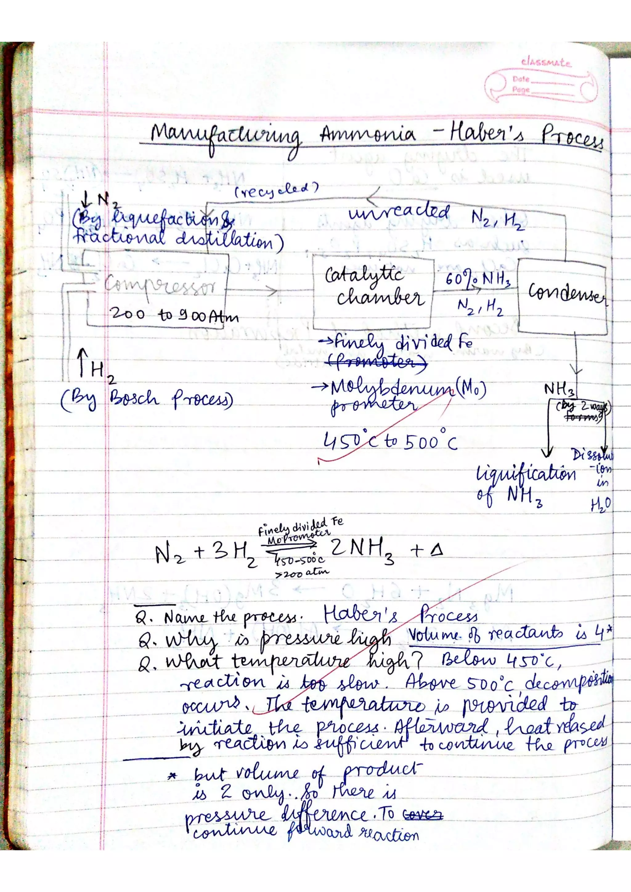 ICSE Chemistry Class X Handwritten Notes