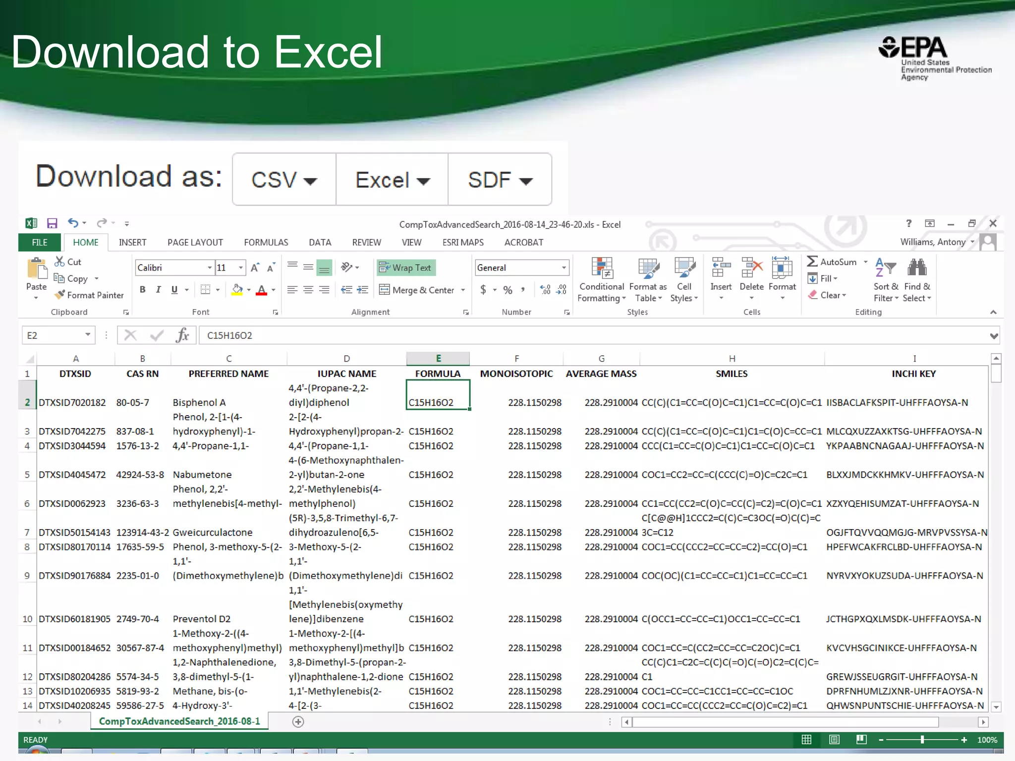 Download to Excel
19
 
