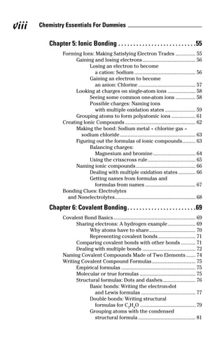 Chemistry essentials for dummies | PDF