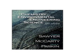 Free Ebook Chemistry For Environmental Engineering And Science 5t