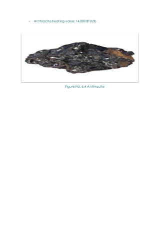 - Anthracite heating value: 14,000 BTU/lb
Figure No. 6.4 Anthracite
 