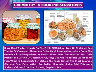 Preservatives Examples Chemistry in everyday life | PPTX