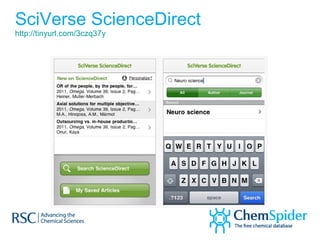 SciVerse ScienceDirect http://tinyurl.com/3czq37y   