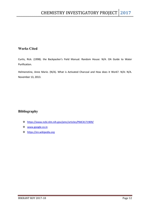 Chemistry Investigatory Project Class 11 & 12 | PDF | Skin Care | Beauty