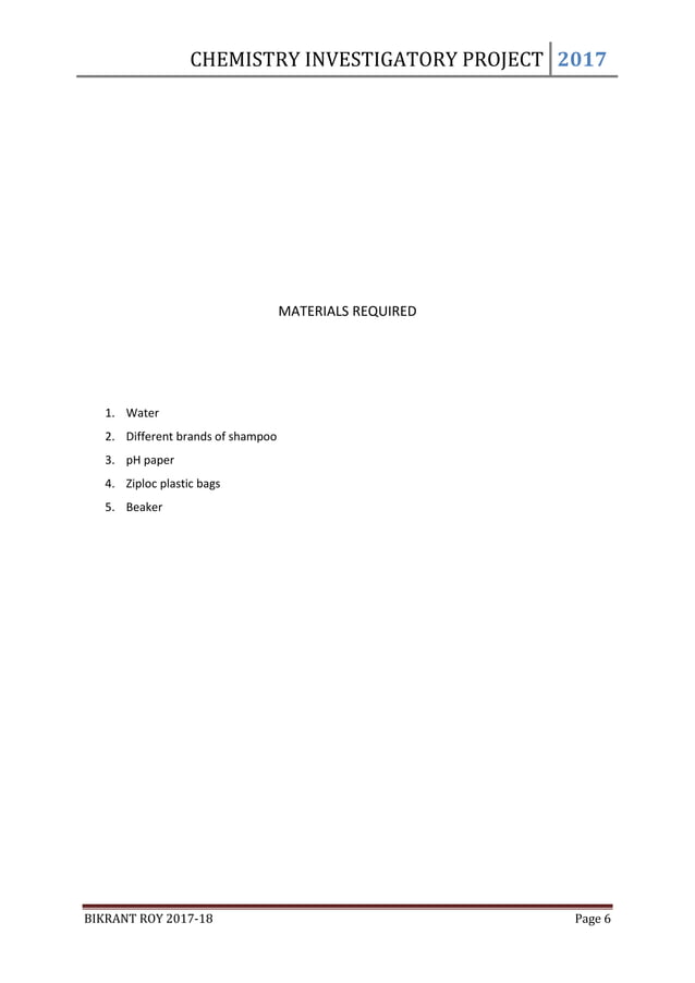 Chemistry Investigatory Project Class 11 & 12 | PDF | Skin Care | Beauty