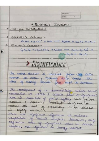 Chemistry investigatory project class 12 | PDF