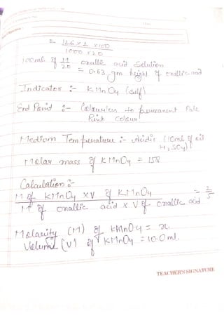 Chemistry lab manual class 12