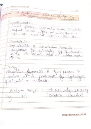 Chemistry lab manual class 12