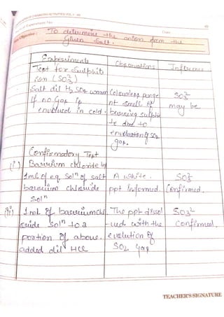 Chemistry lab manual class 12