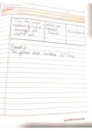 Chemistry lab manual class 12