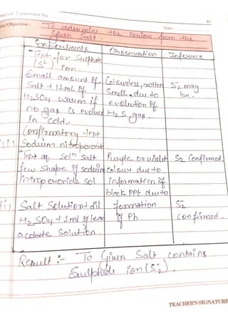 Chemistry lab manual class 12