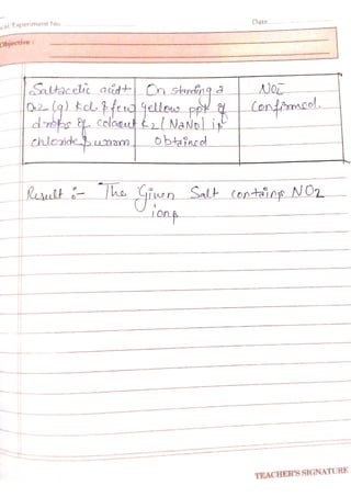 Chemistry lab manual class 12