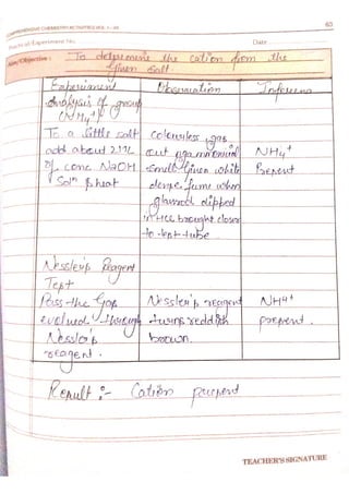 Chemistry lab manual class 12