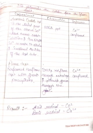 Chemistry lab manual class 12