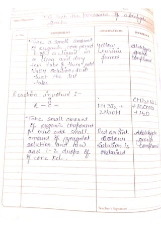 Chemistry lab manual class 12