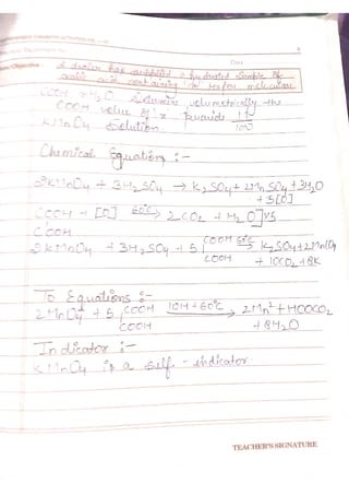 Chemistry lab manual class 12