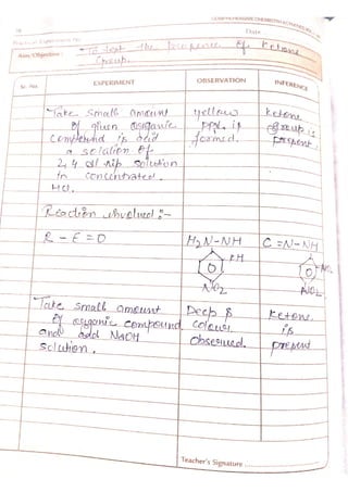 Chemistry lab manual class 12