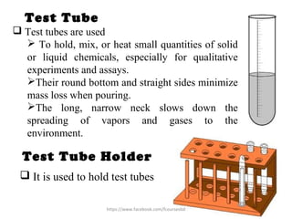Chemistry laboratory apparatus | PPT