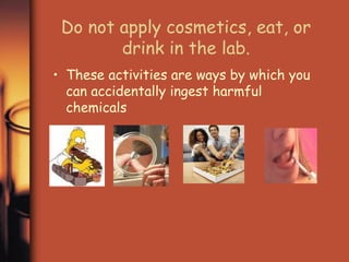 Chemistry laboratory safety rules | PPT