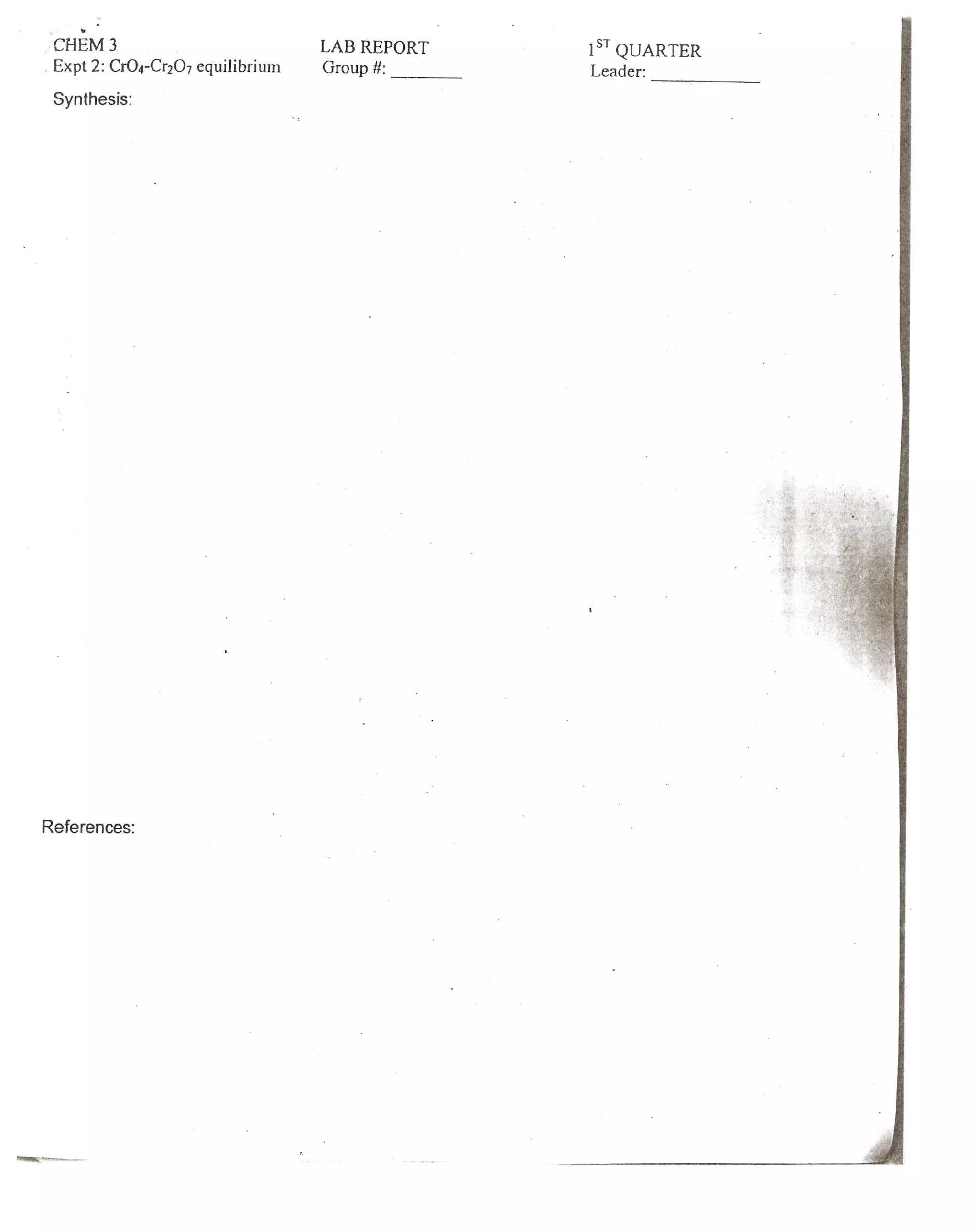 Chemistry Lab Report #2