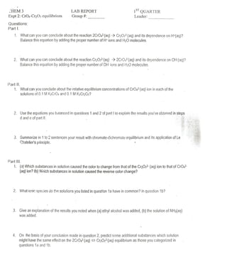 Chemistry Lab Report #2