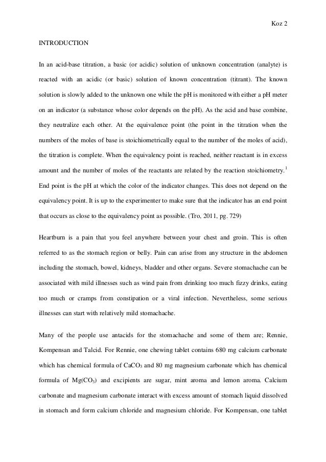 chemistry lab report 2 chemistry lab reports