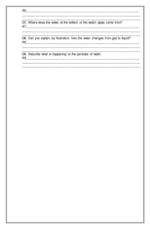 Activity Sheet on Chemistry 8 Module 1