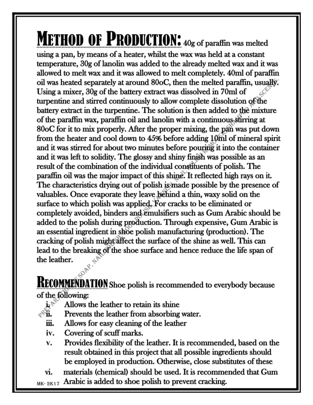 Chemistry Investigatory Project (12th isc 2017) Preparation of Soap