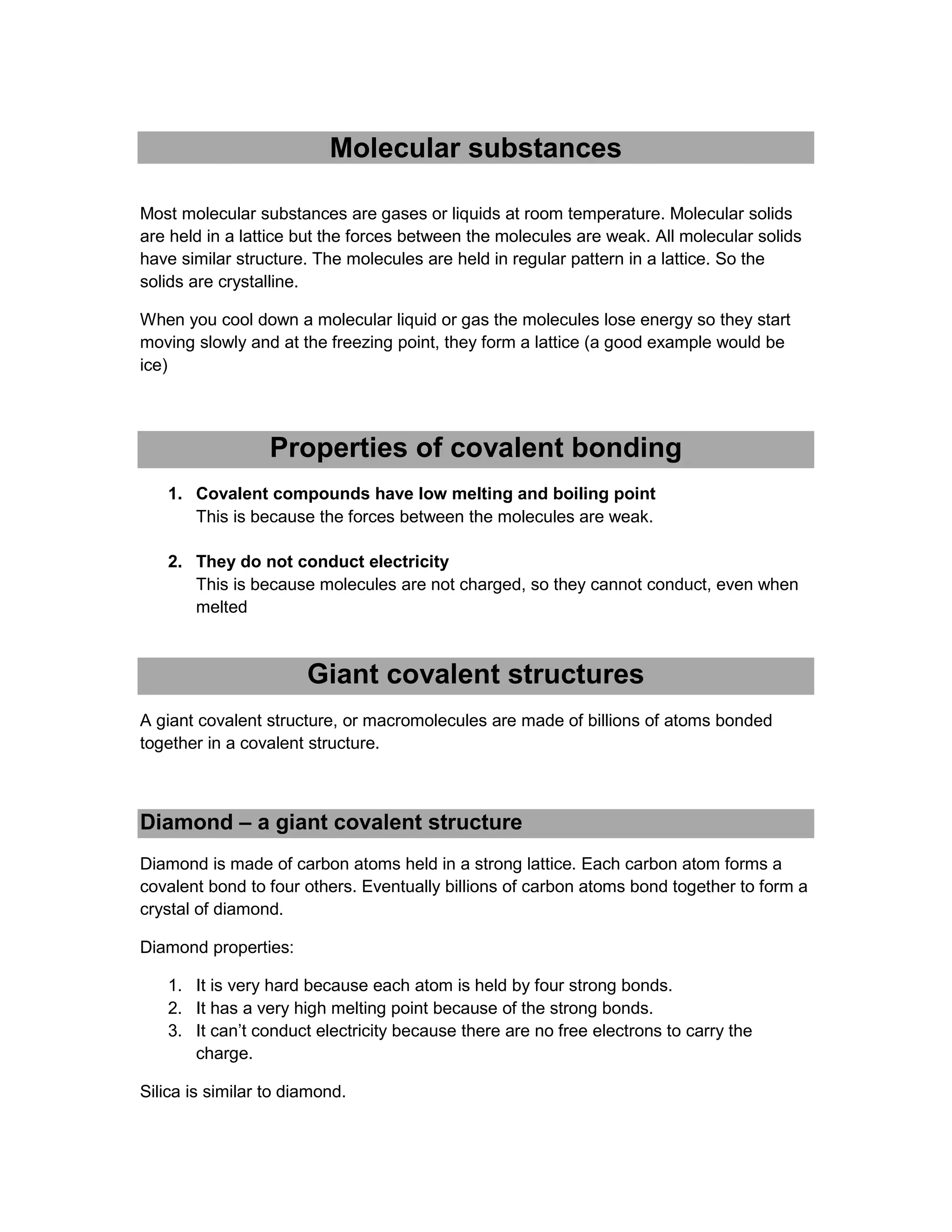Chemistry Revision Notes - IGCSE | PDF