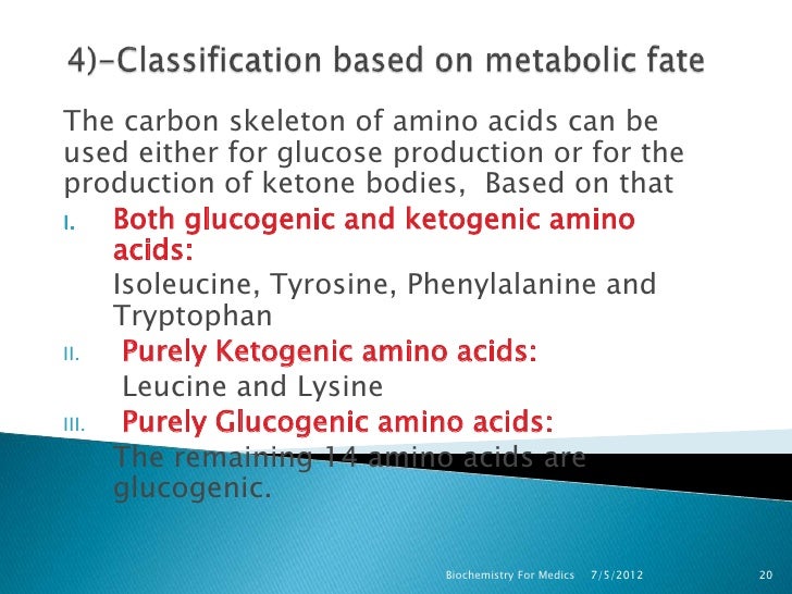 Both Glucogenic And Ketogenic Amino Acids slidesharetrick
