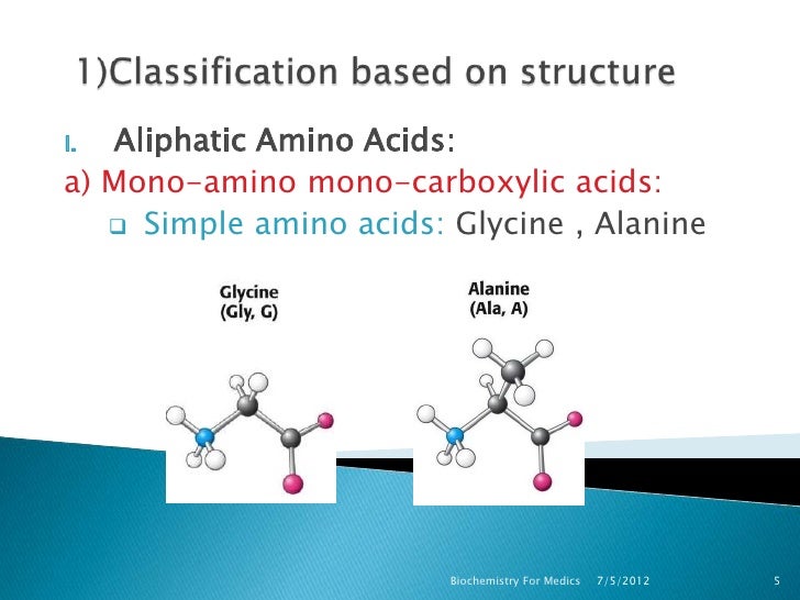 Chemistry of amino acids