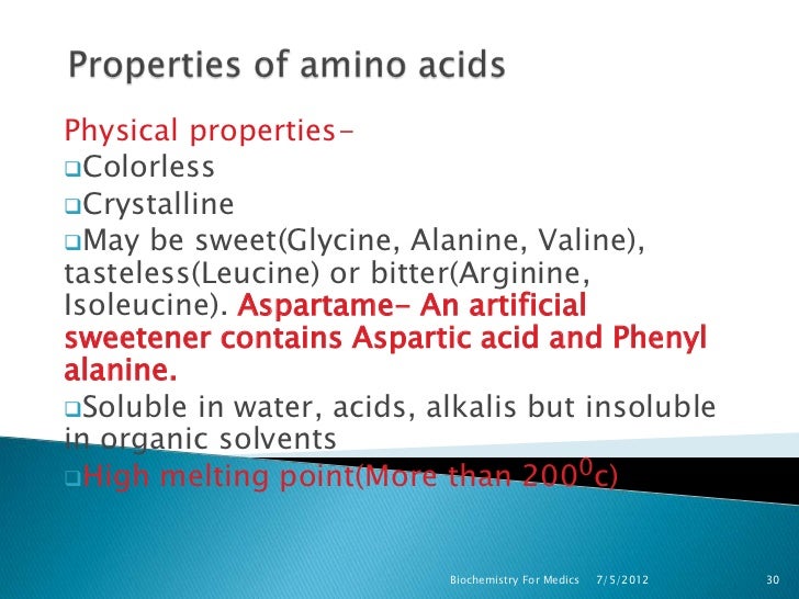 Amino Acids With Similar Physical Properties Amino Acids With Similar Physical Properties